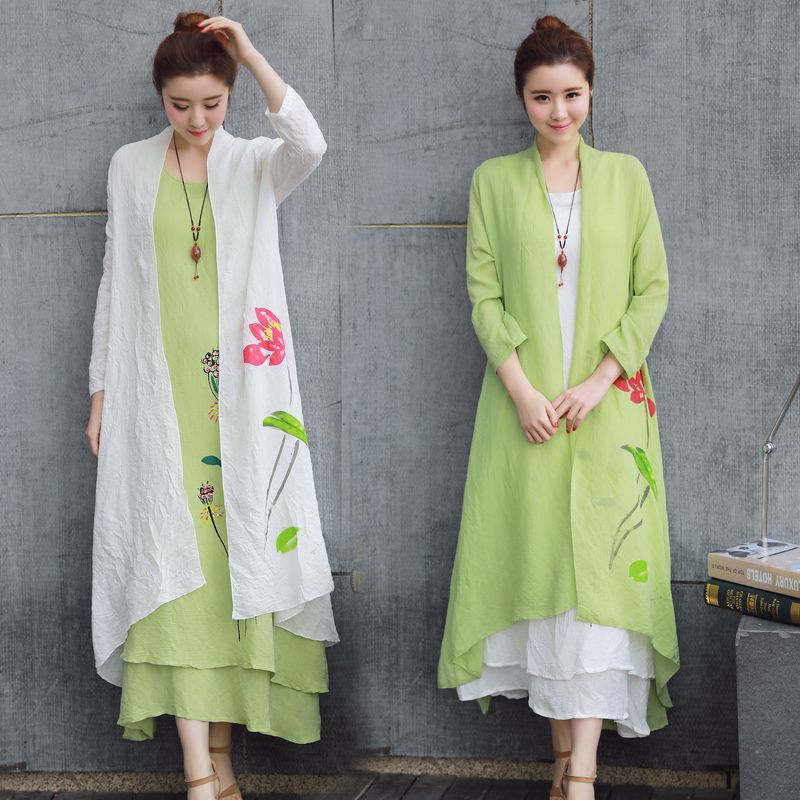 ladies long coat for summer