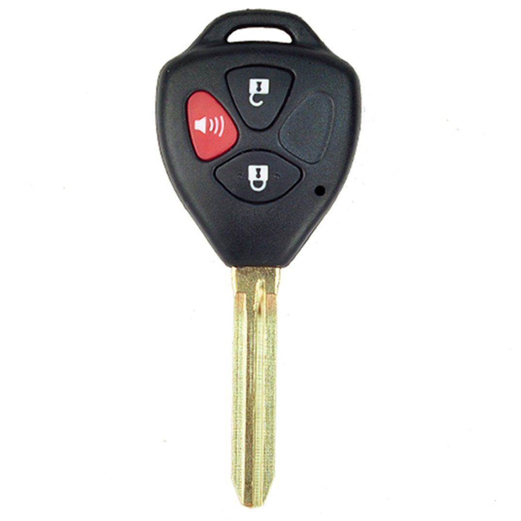 KeylessOption Keyless Entry Remote Fob Blank Key Blade Shell Case for Toyota RAV4 Venza Yaris Matrix Vibe xB 