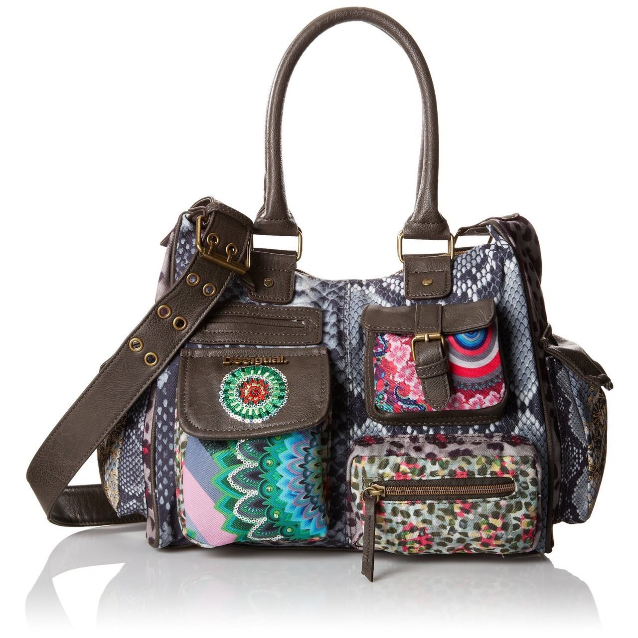 Desigual BOLS FUN MEDIUM Carmin Schultertasche 51X51M9/3000 Handbag Shoulder Bag From Eleven990, | DHgate.Com