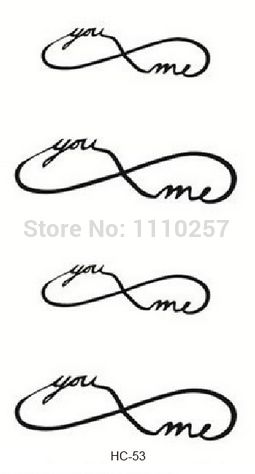 You And Me Infinity Tattoo For Wrist Best Couple Tattoo Designs Lovers Fake Tattoo 50sheets Temporary Sailor Tattoos Temporary Tattoo Business From
