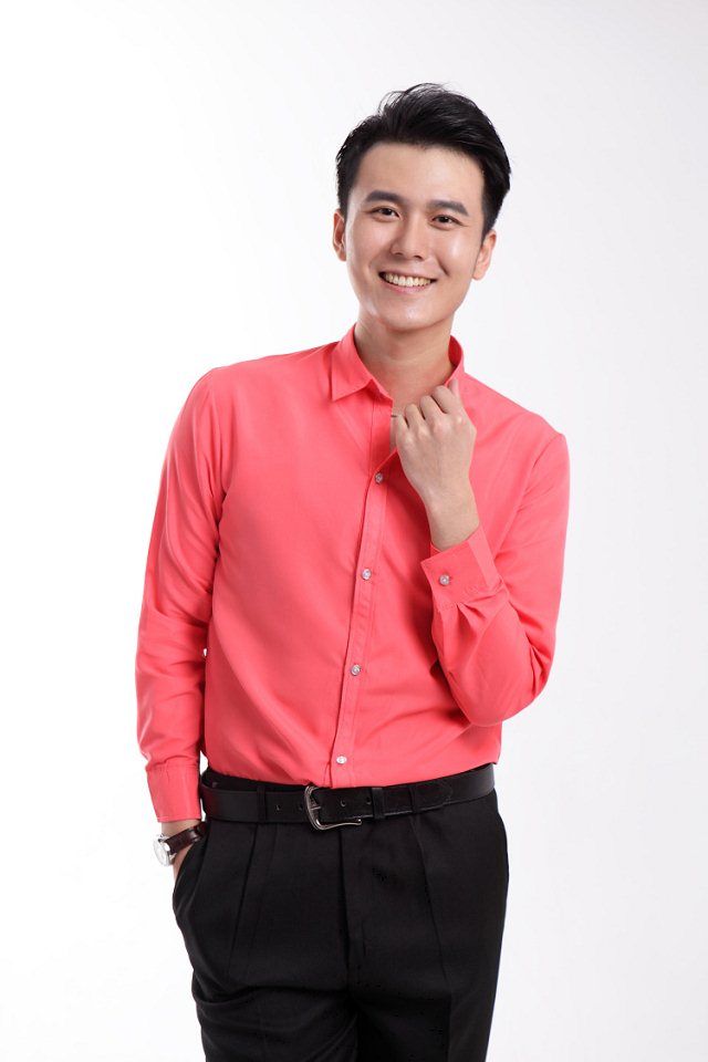 mens coral shirt