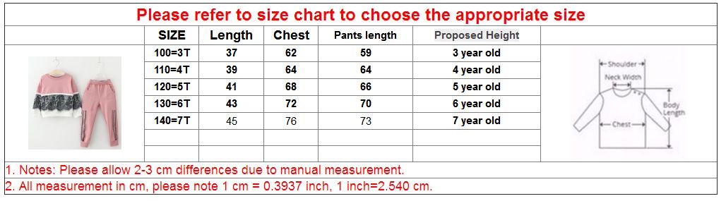 2 Year Old Clothing Size Chart