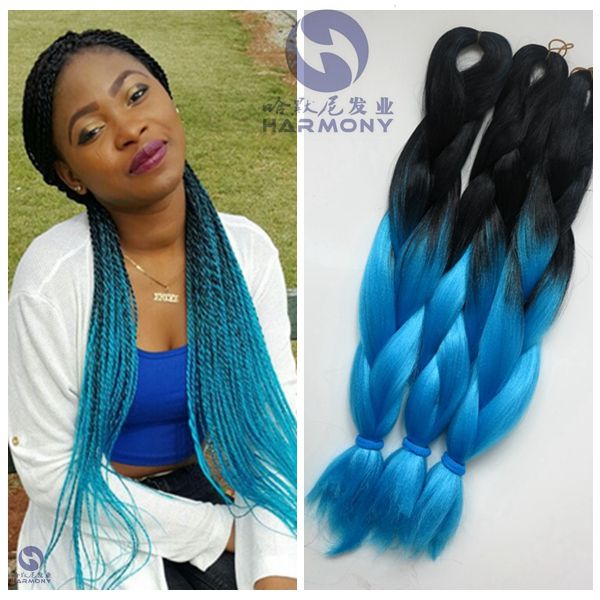 Kanekalon Jumbo Braiding Synthetic Hair 20 Inch 24inch 100g