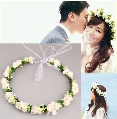 2020 Wedding Hair Jewelry Bohemian Foam Flower Garlands Crown