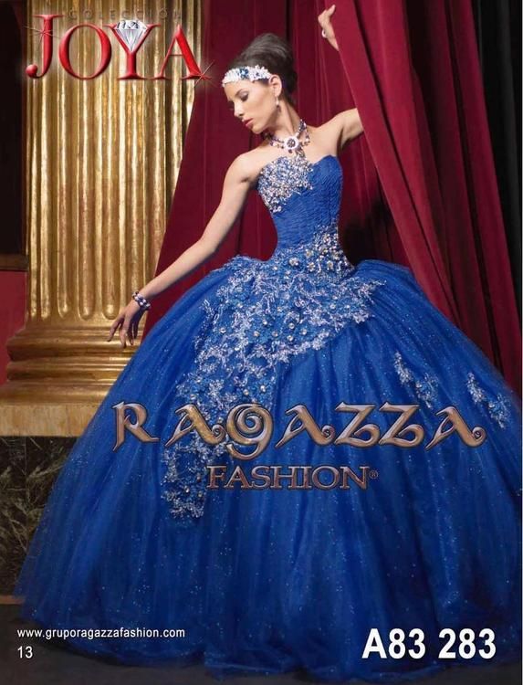 Royalblue Ragazza 2015 de moda de lujo del vestido de bola 16 Quinceañera vestidos de tul Royalblue Ragazza 2015 de moda de lujo del vestido de bola 16 Quinceañera vestidos de tul