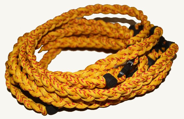 ¡ Nuevo de béisbol Titanium Tornado Deportivo Collares 20 /"Royal Azul Amarillo 3 Cuerda