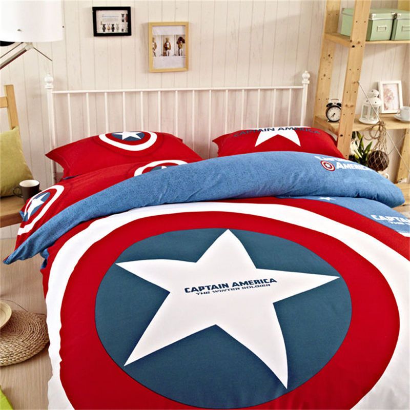 Grosshandel Marvel Avengers Bettwasche Cotton Captain America Duvet