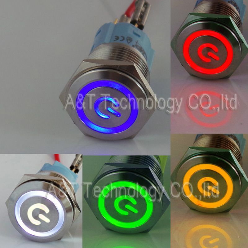 Interruttore a pulsante auto 12V da 19 mm pulsante da 12 volt impermeabile per auto Interruttore a levetta