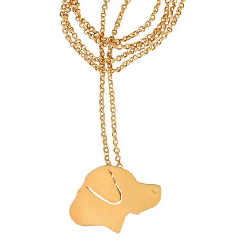 dog silhouette necklace