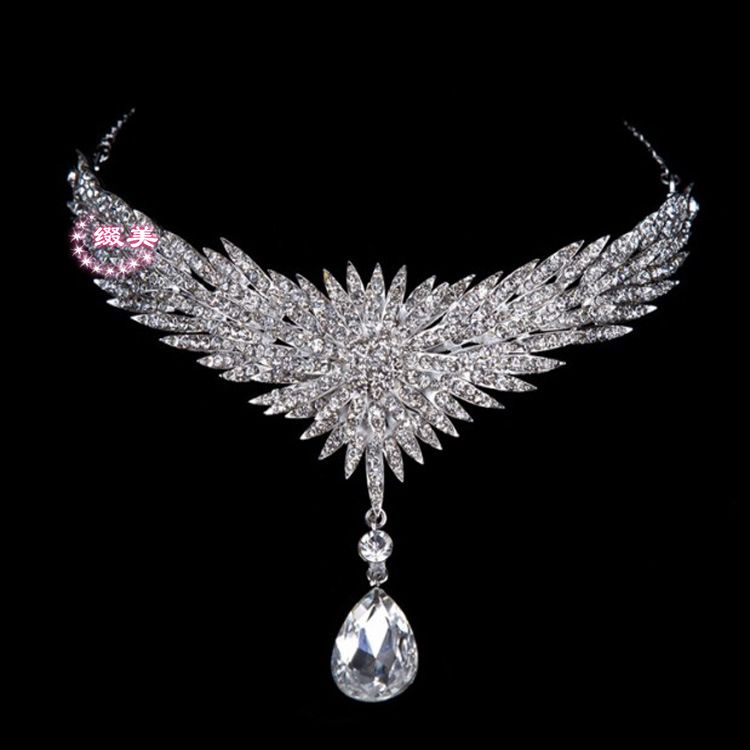 2015 Hot Amazing Bride Crystal Forehead Decorative Fashion Jewelry Wedding Party Bridal Hair Accessories Wedding Headwear