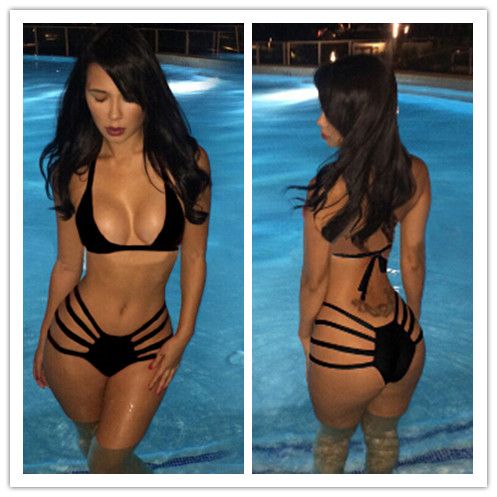 strappy bikini swimsuit
