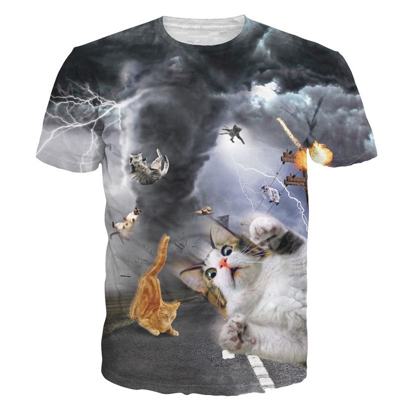 3 d cat t shirts