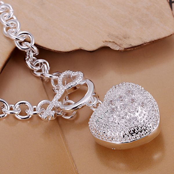 love heart locket bracelet