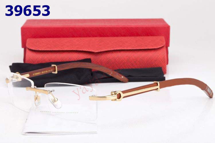 Name Brand Glasses Frames Fashion Rimless Eyeglass Frame Wood Leg Good Lenses Dropship From Yaya