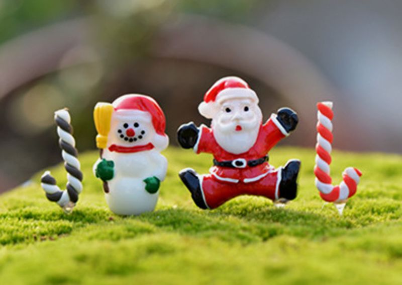 satin al 20 adet noel noel baba koltuk degnegi kardan adam bahce minyaturleri figurler susler recine zanaat bonsai dekor teraryum decoracion jardin