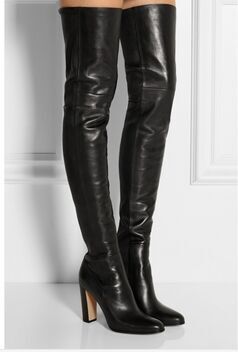 ladies thigh high leather boots