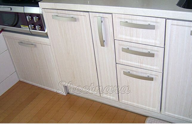 White Wood Grain Hw11 Waterproof Kitchen Home Decor Pvc Self
