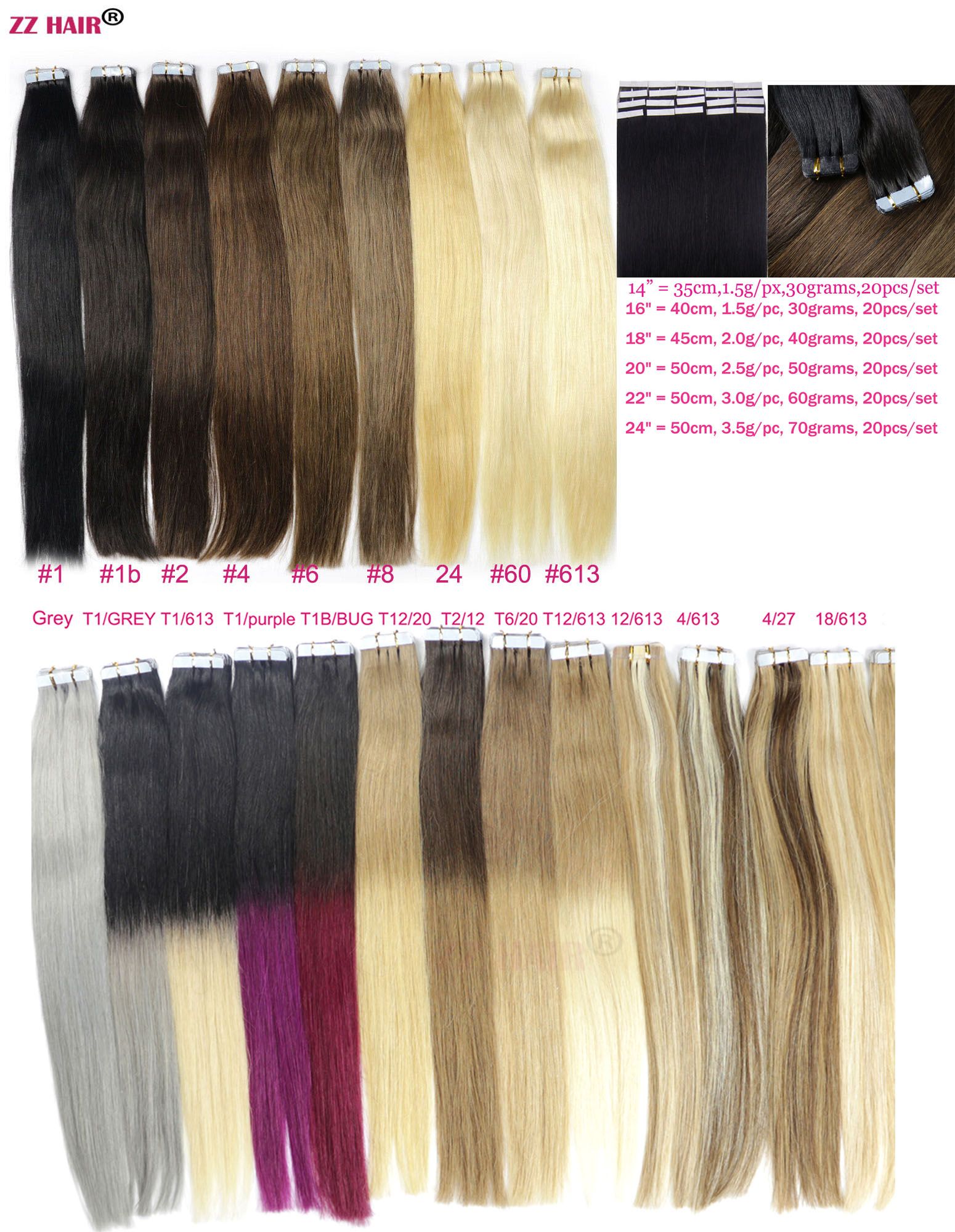 Grosshandel Zzhair 14 24 Band Im Remy Haar 100 Menschenhaar Erweiterungen Pack Band Im Haar Haut Schuss 30g 70g Von Zzhair 26 96 Auf De Dhgate Com Dhgate