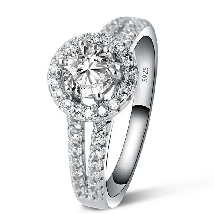 engagement silver rings for ladies
