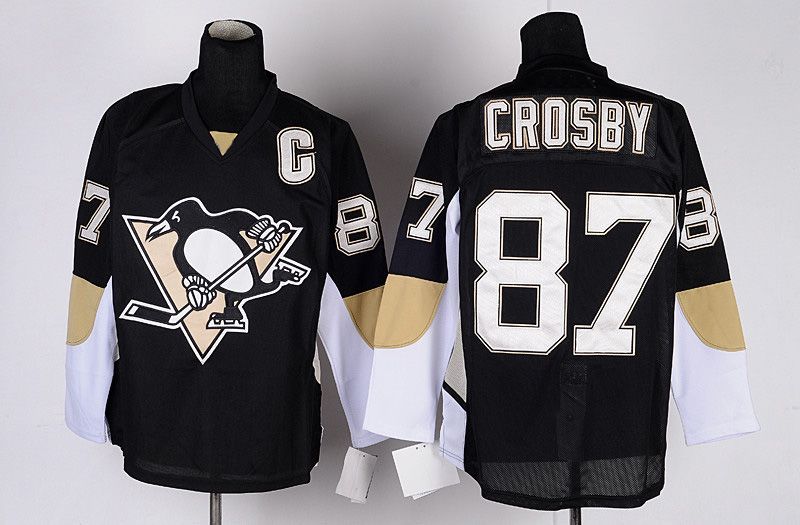 2020 Newest 87 Sidney Crosby Jersey Black Penguins Hockey Jerseys Brand Mens Jerseys Cheap
