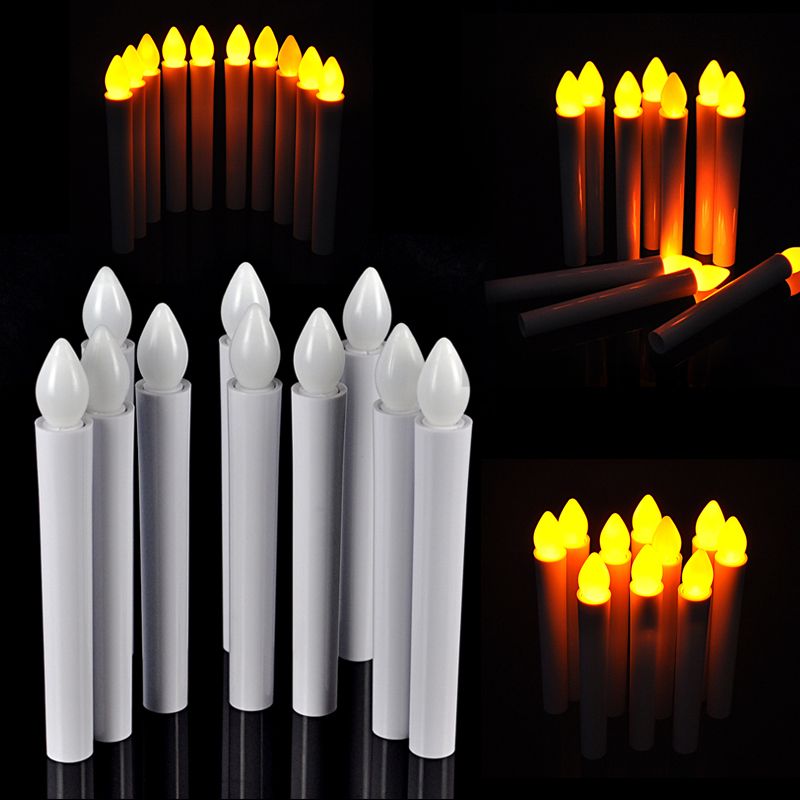 LED Candle Light Smokeless Flameless AAA Electronic Candles Lamp For Birthday Wedding Party Home