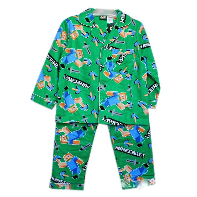2015 6 12T Childrens Pajamas Set Boys Sandbox Game Pajamas Long Sleeve