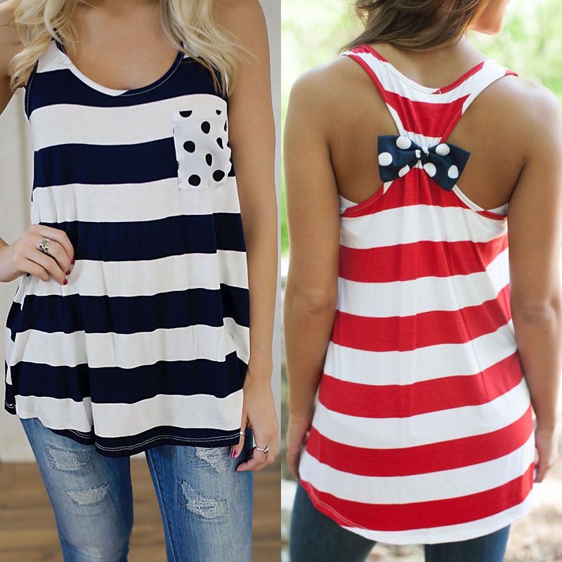 2020 2015 Sexy Women Red Black American Flag Front Pocket