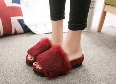 fur shoes for ladies