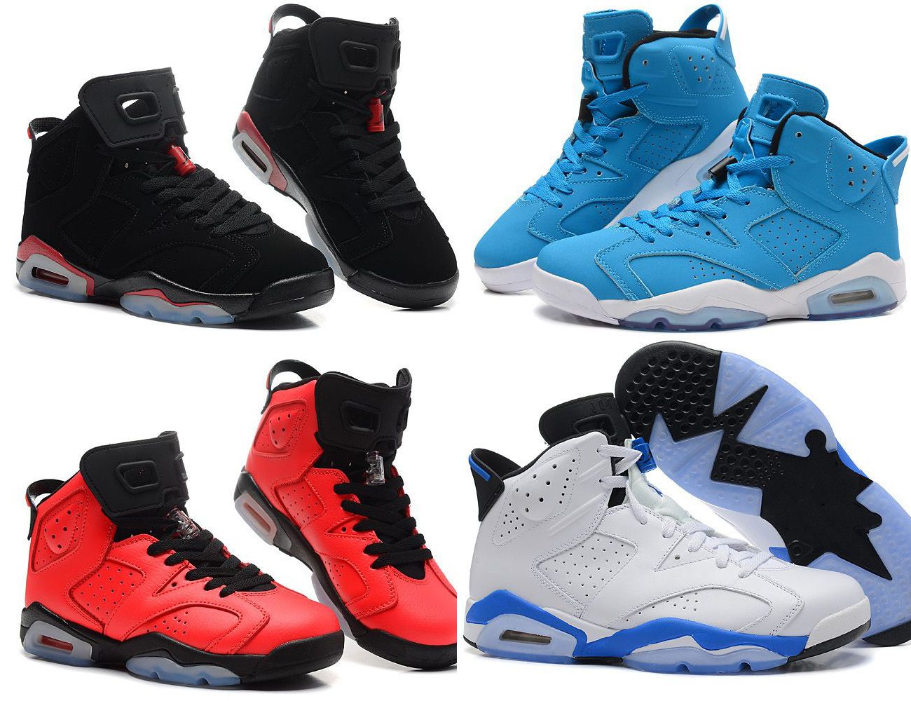 Brand Mens Retro 6 Toro Bravo Sports Blue Carmine Infaraed Basketball Shoes Air Athletic 