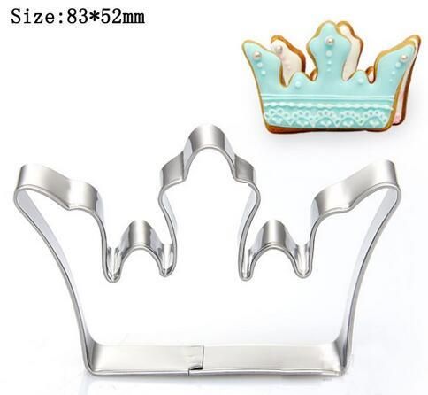 3/' Crowns Biscuit Fondant Pastry Baking Stainless Steel Cookie Cutters Set