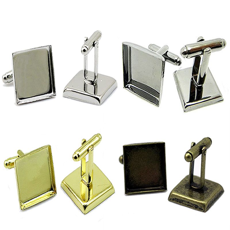 Shop Cuff Links Online, Beadsnice Cufflink Parts With 18mm Square Bezel