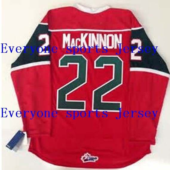 2016 New, 22 Nathan MACKINNON Halifax Mooseheads Jersey CHL Men Custom