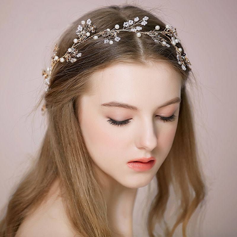 Gold Wedding Headpiece Bridal Hair Accessories Cheap 2016 New