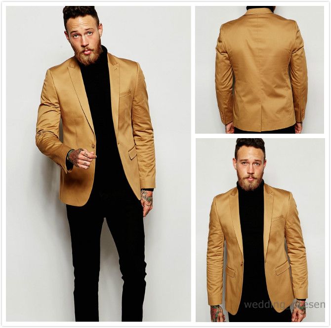 mens gold sports jacket