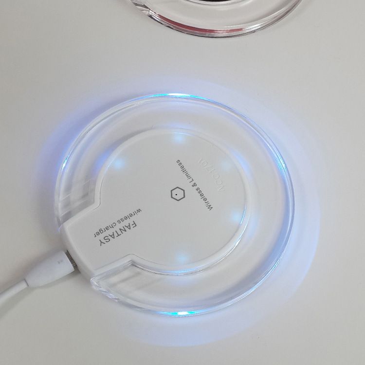 White Wireless Charger Pad