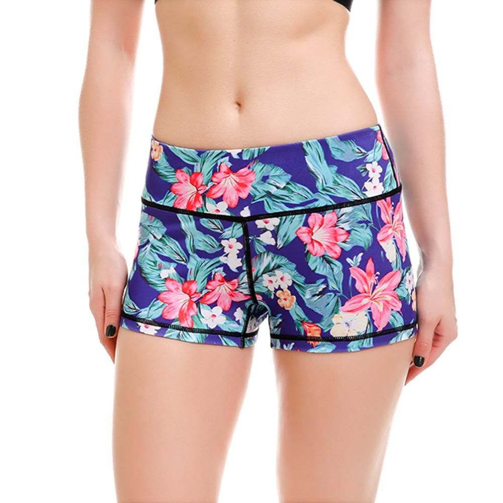 womens floral running shorts