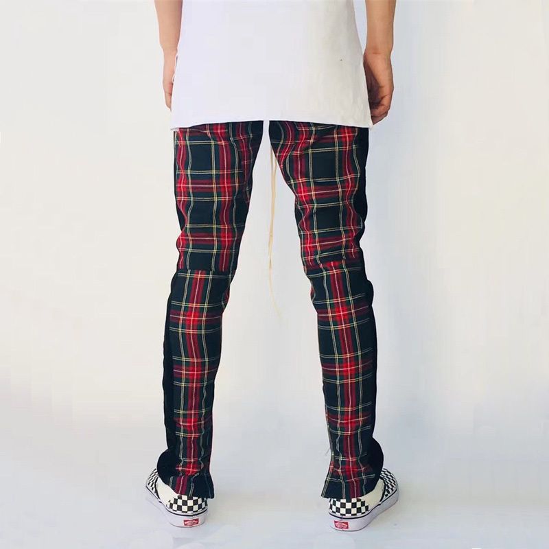 mens plaid sweatpants