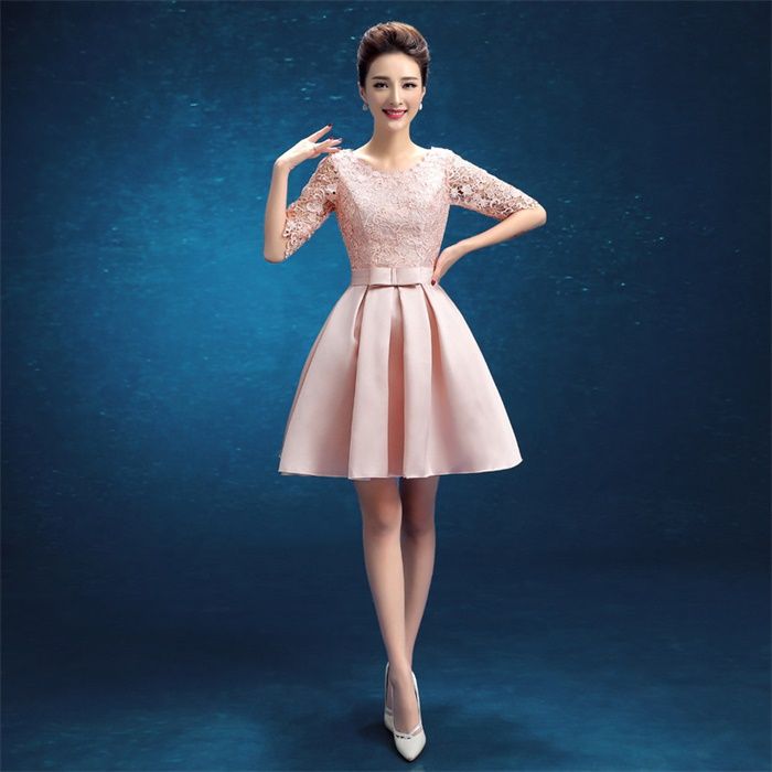 Acquistare Abiti Da Sera Nuovi Di Zecca Con Mezze Maniche Elegante Donna  Ragazze Abito Corto Ball Prom Party Pageant Laurea Vestito Formale  Economico | Consegna Veloce E Qualità | DHgate Italy