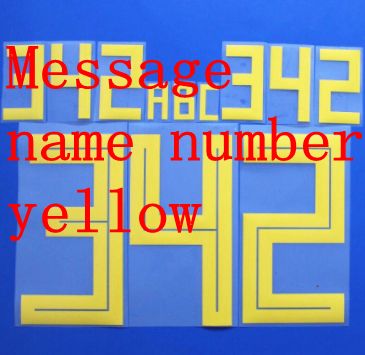 Message name number yellow