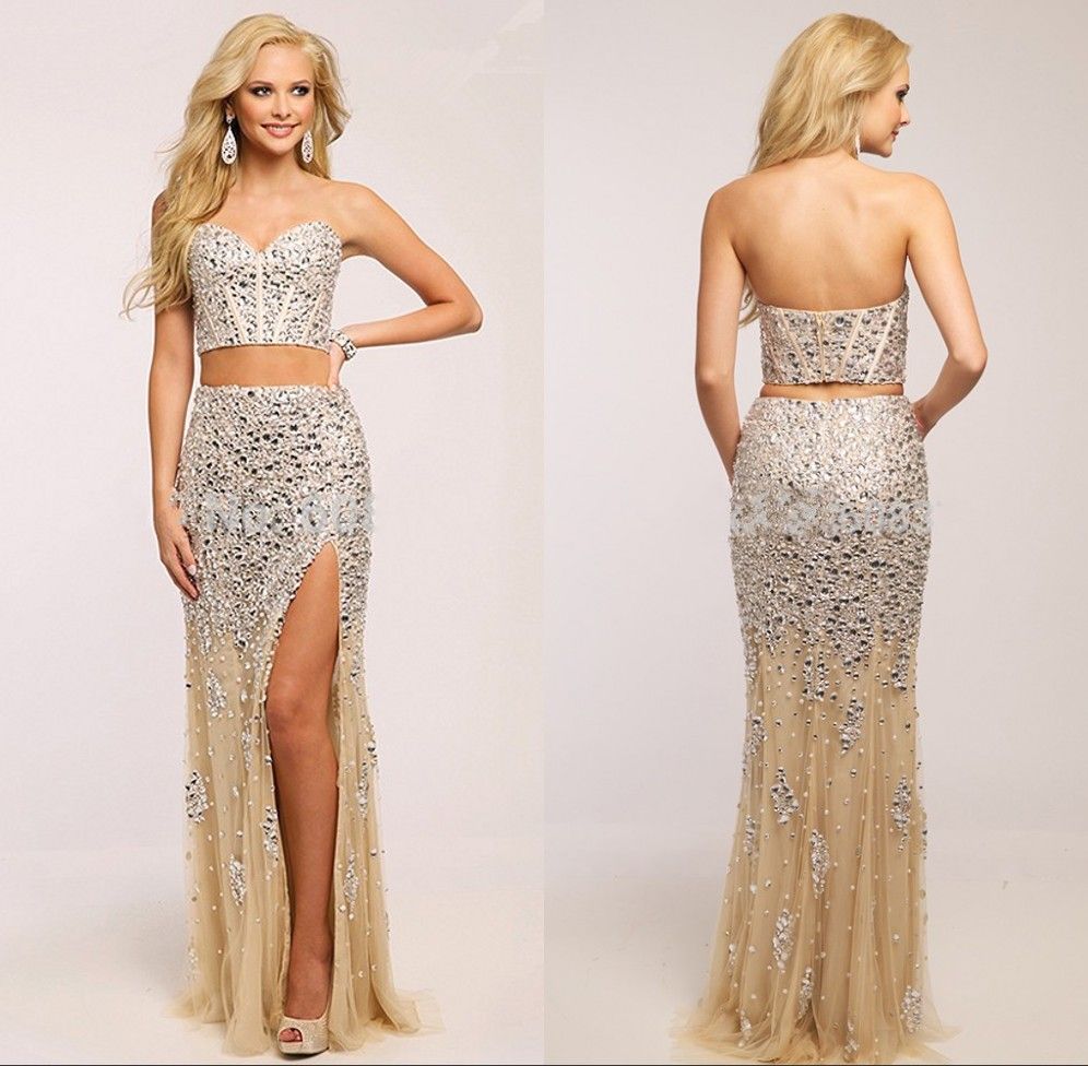 2 piece sequin dress