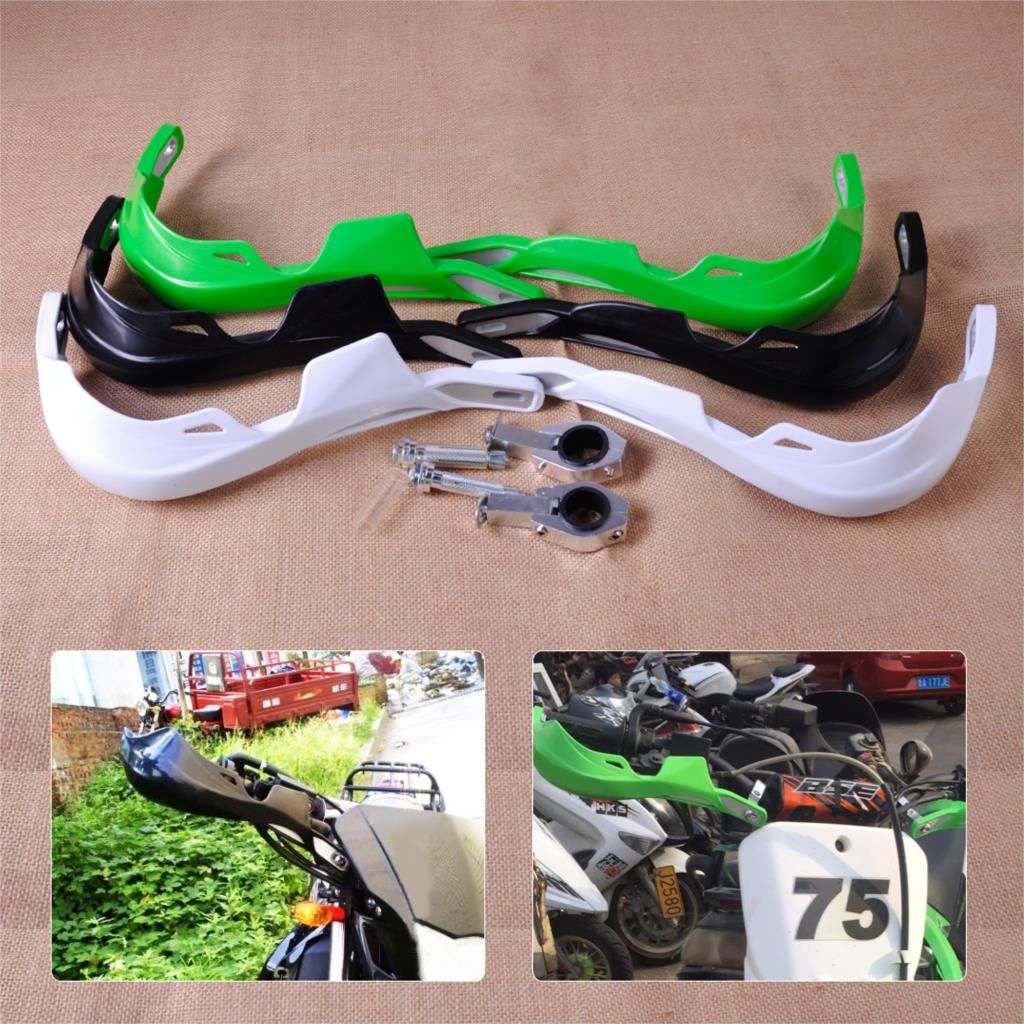 7/8'' Handguards Dirt Bike Brush Bar Hand Guards Protector For Kawasaki Green 7/8'' Handguards Dirt Bike Brush Bar Hand Guards Protector For Kawasaki Green