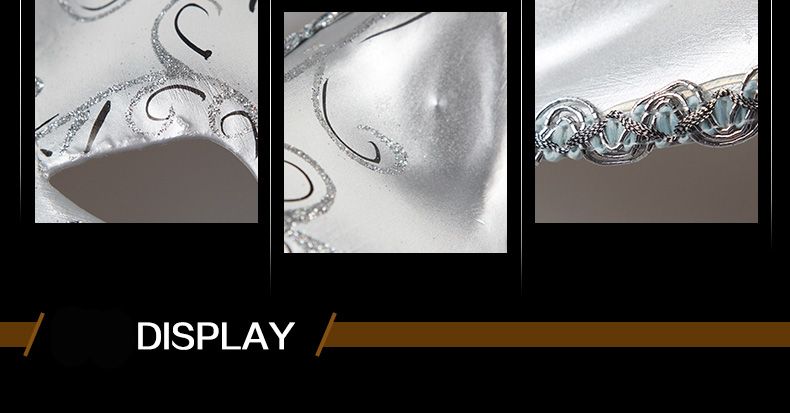 Classic European Halloween Venice Mask Full Face Color Paint Pulp