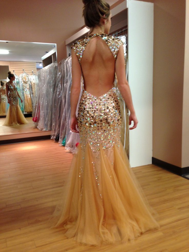 gold diamond dress