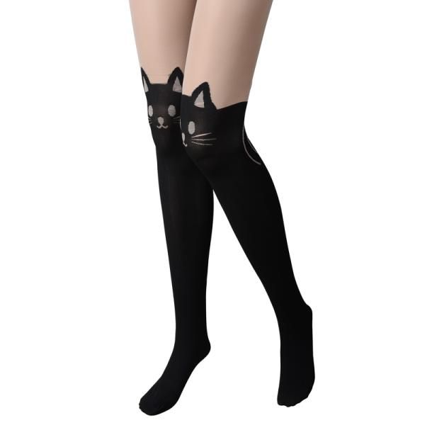opache Leggings Tattoo Calze al Ginocchio con Motivo a Coda di Gatto Brussels08 opache Leggings Tattoo Calze al Ginocchio con Motivo a Coda di Gatto Brussels08
