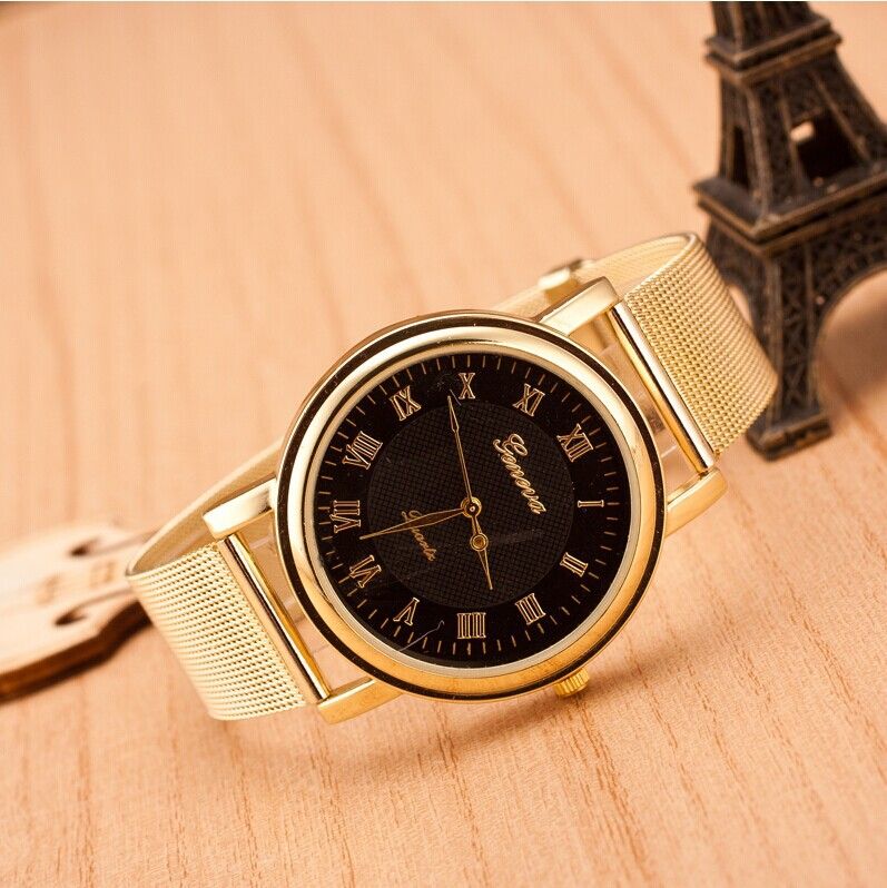 Fashion Geneva Latest Personality Roman Numerals Dial Mesh Belt Ladies Watch Geneva Stainless Steel Quartz Watch Pocket Watches Buy Watches Online From Shenzhentop 222 8 Dhgate Com
