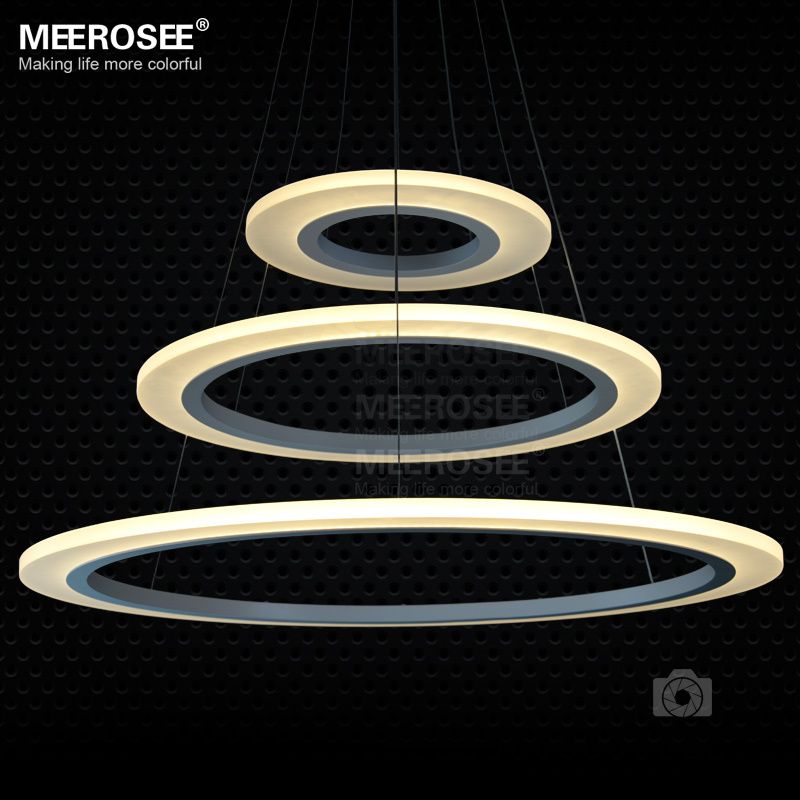 3 Rings Circles Modern Led Chandelier Pendant Lights Lighting For Dining Room White Acrylic Led Pendant Lamp Contemporary Ceiling Light Fixtures Kitchen Pendant Lighting From Meeroseelight 397 19 Dhgate Com