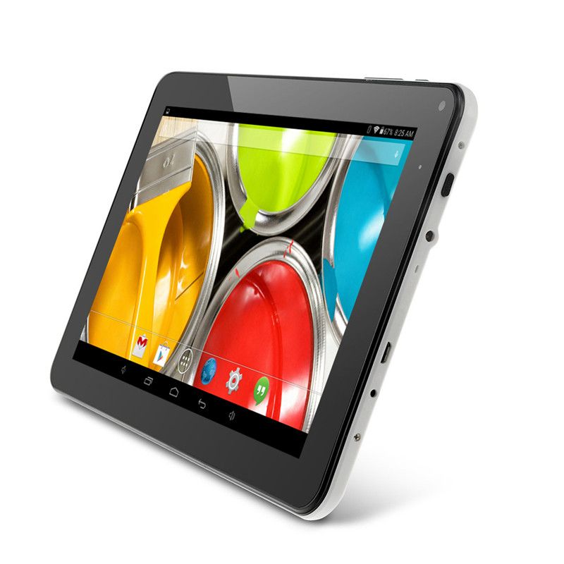 Cheap NewQ 9 Inch Quad Core Tablet PC Android 4.4 Dual Camera 1024*600 Pxl 1GB/8GB External 3G ...