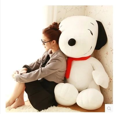 large snoopy stuffed animal