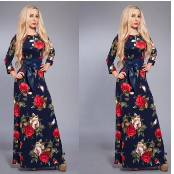 Long Flower Maxi Dress Best Sale, 57 ...