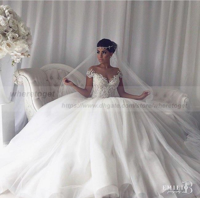 wedding dresses with bling corset